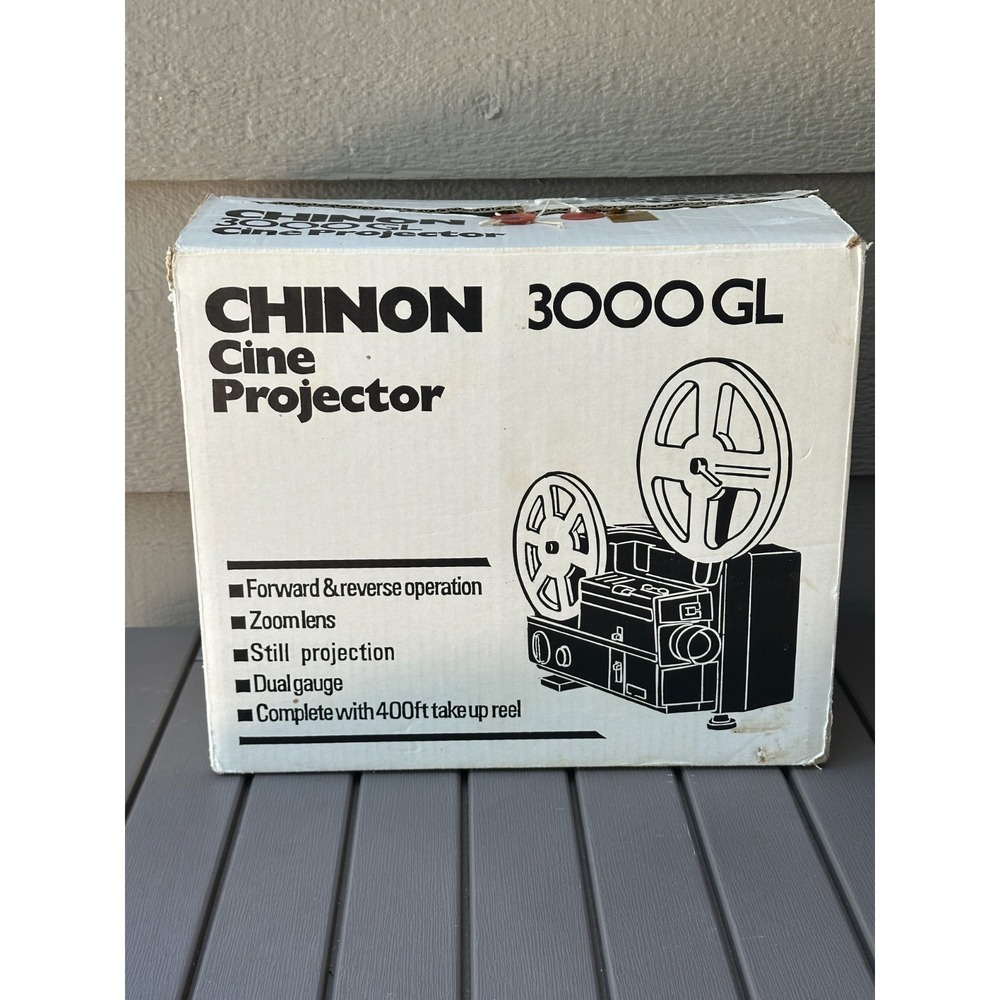 Vintage Chinon Cine Projector 3000 GL In Original Box Excellent Condition